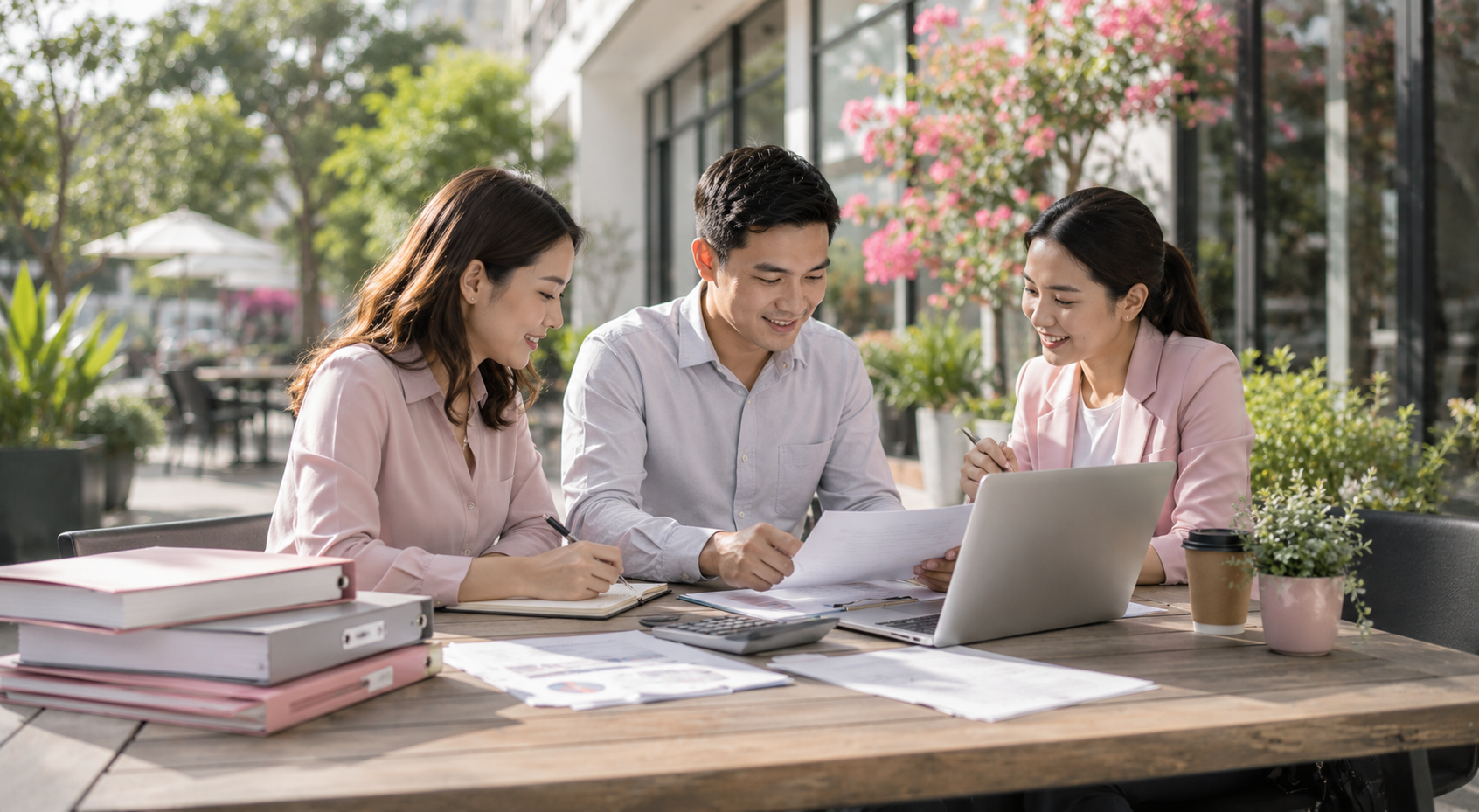 R.A. Quilantang Accounting and Consultancy Services team planning business support work
