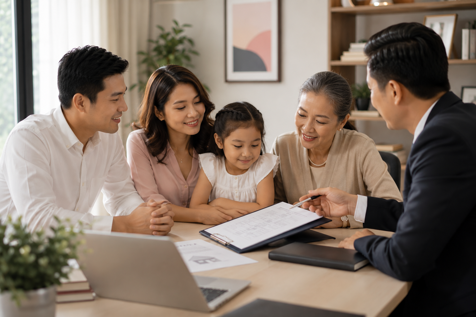 R.A. Quilantang Accounting and Consultancy Services consultation meeting with a family client